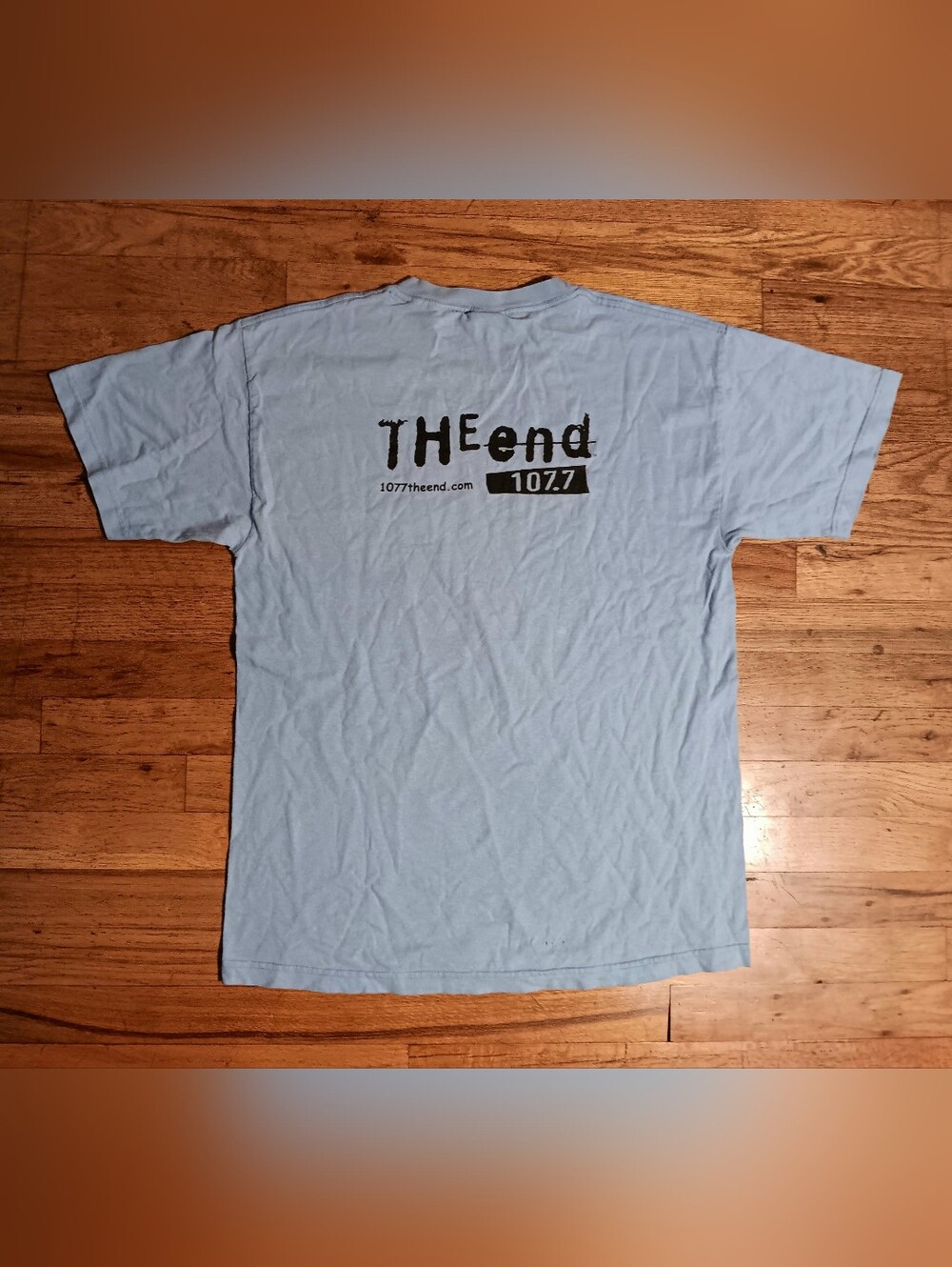 Vintage 90S THE end 107.7 SEATTLE'S ALTERNATIVE ROCK RADIO Promo T-Shirt sub-pop
